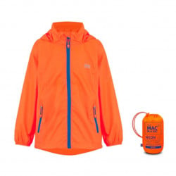 Veste imperméable Mini Origin 2 pour enfants - Neon Orange - MAC IN A SAC