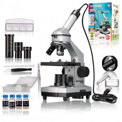 Microscope Junior 40x-1.024x avec caméra oculaire HD - BRESSER